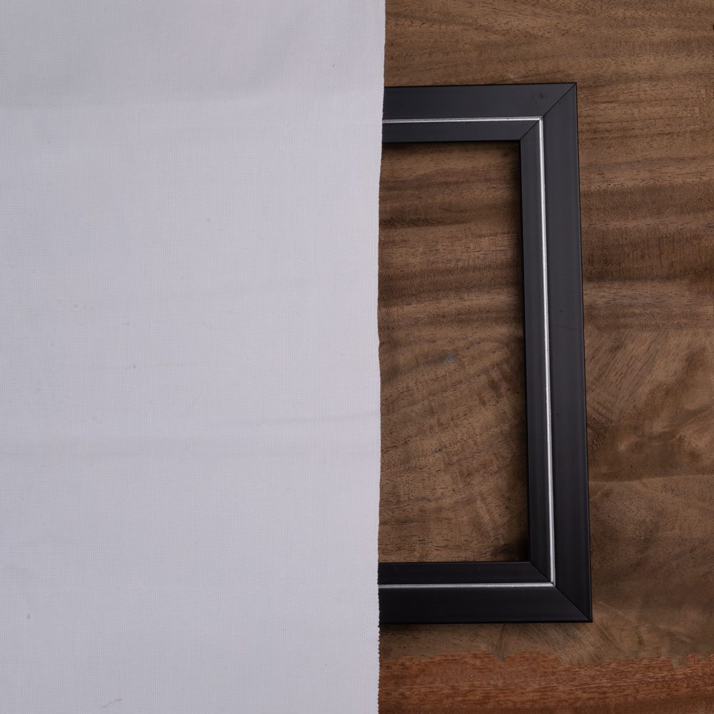 WHITE Canvas COTTON 245 GSM FABRIC - BLEACHED, DYEABLE & 36