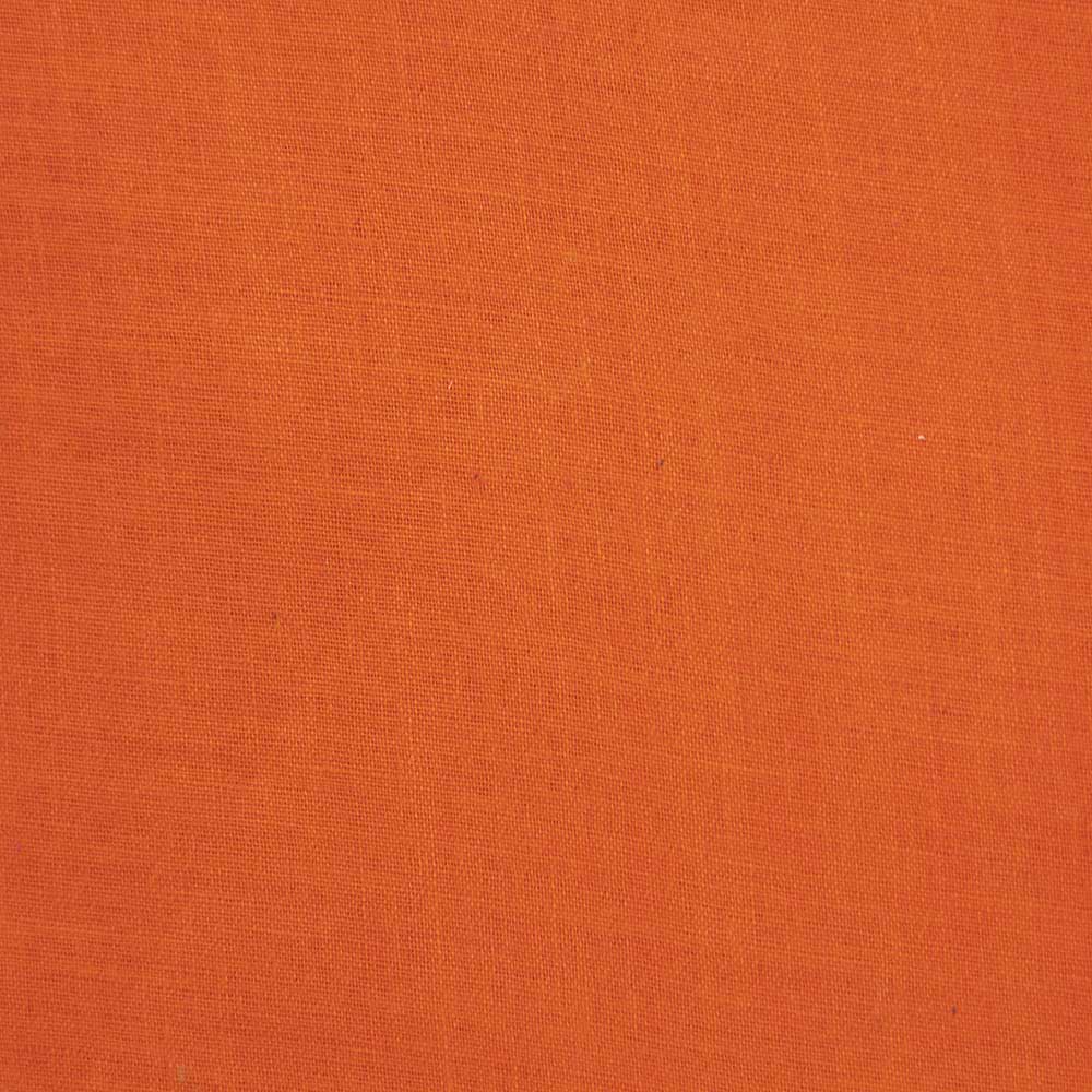 PLAIN ORANGE KHADI COTTON 70 GSM HANDWOVEN FABRIC