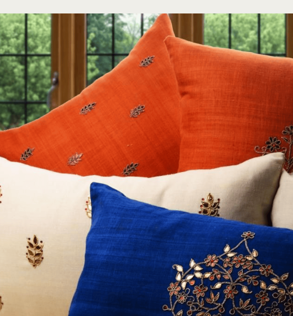 Matka Silk Fabric Cushions