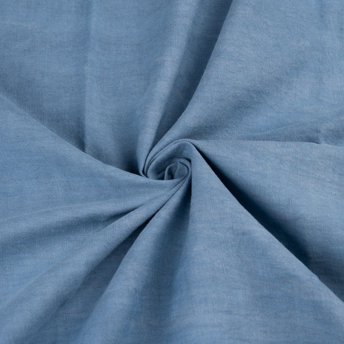 Plain Blue Natural Indigo Dyed 115 GSM Handwoven Cotton Fabric