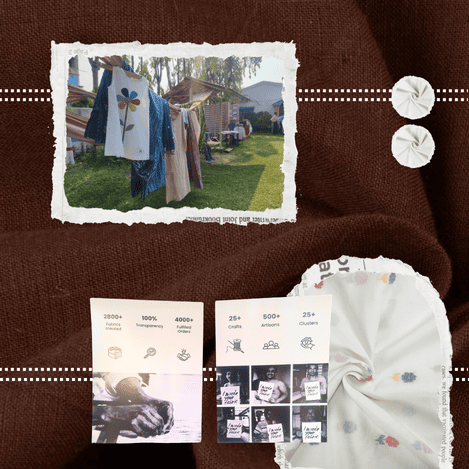 Scalable artisan supply chain concept combining technology and traditional handloom production