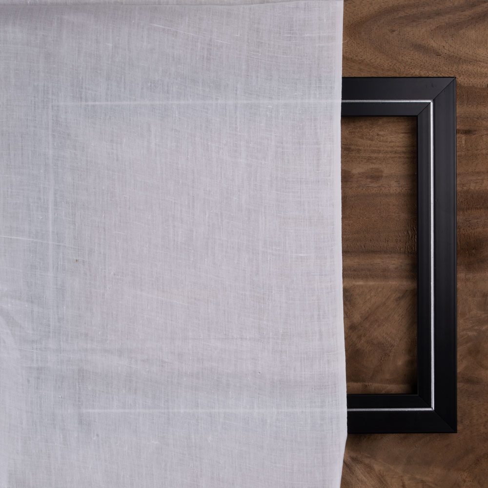 WHITE KHADI HANDSPUN & HANDWOVEN Pure khadi 65 GSM FABRIC - BLEACHED & DYEABLE