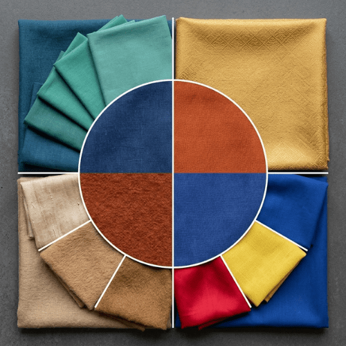 Color palette examples of analogous and monochromatic colors